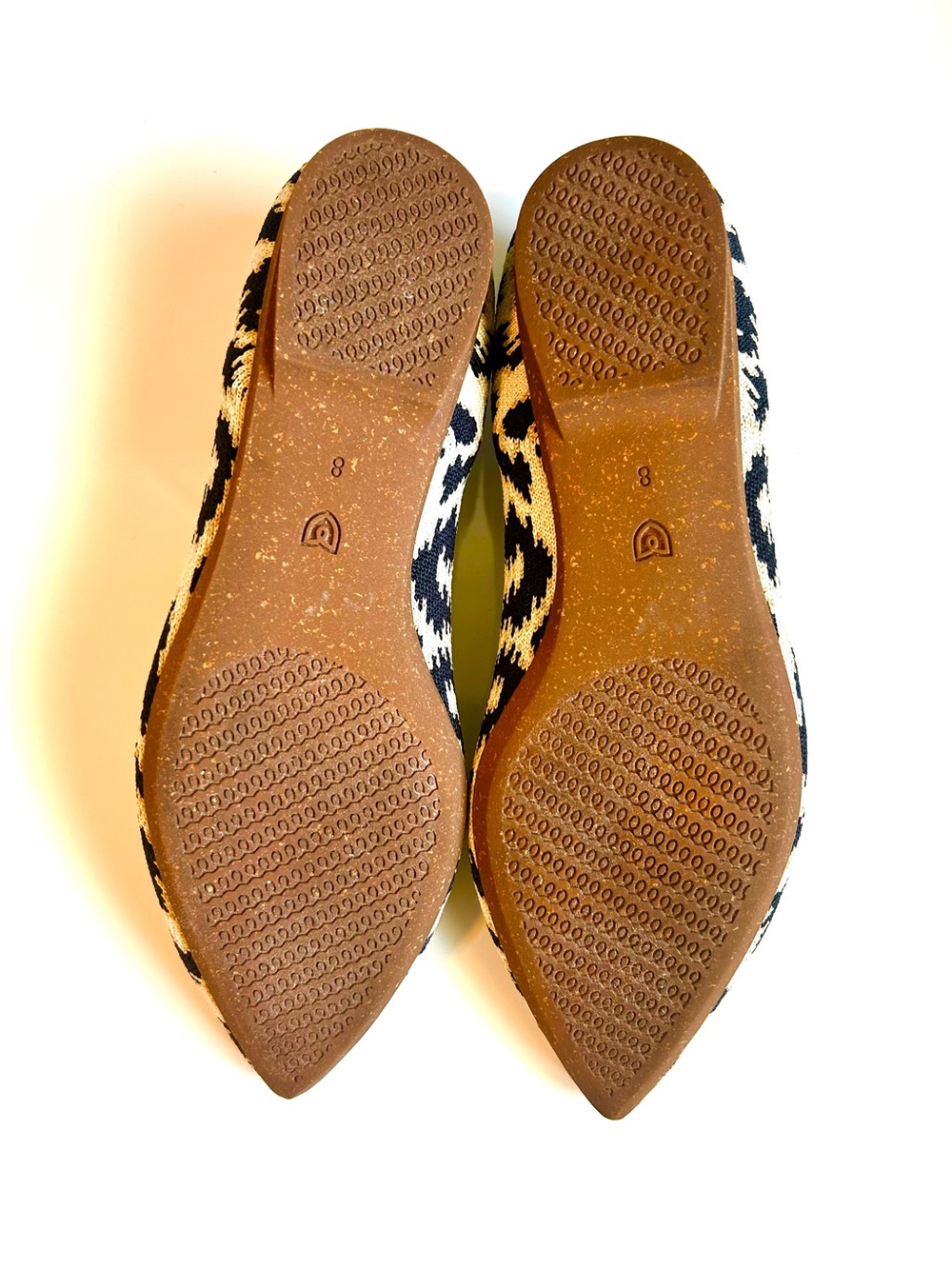 ROTHY'S The Point II Flats Sandy Cat Black/Cream 8 NWOB - Picture 8 of 8